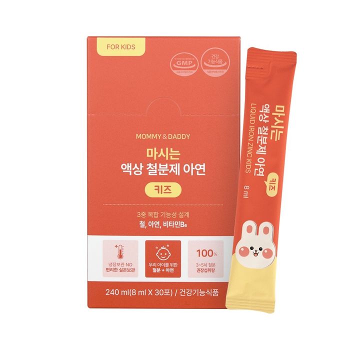 Хүүхдэд зориулсан шингэн Төмөр & Цайр №30