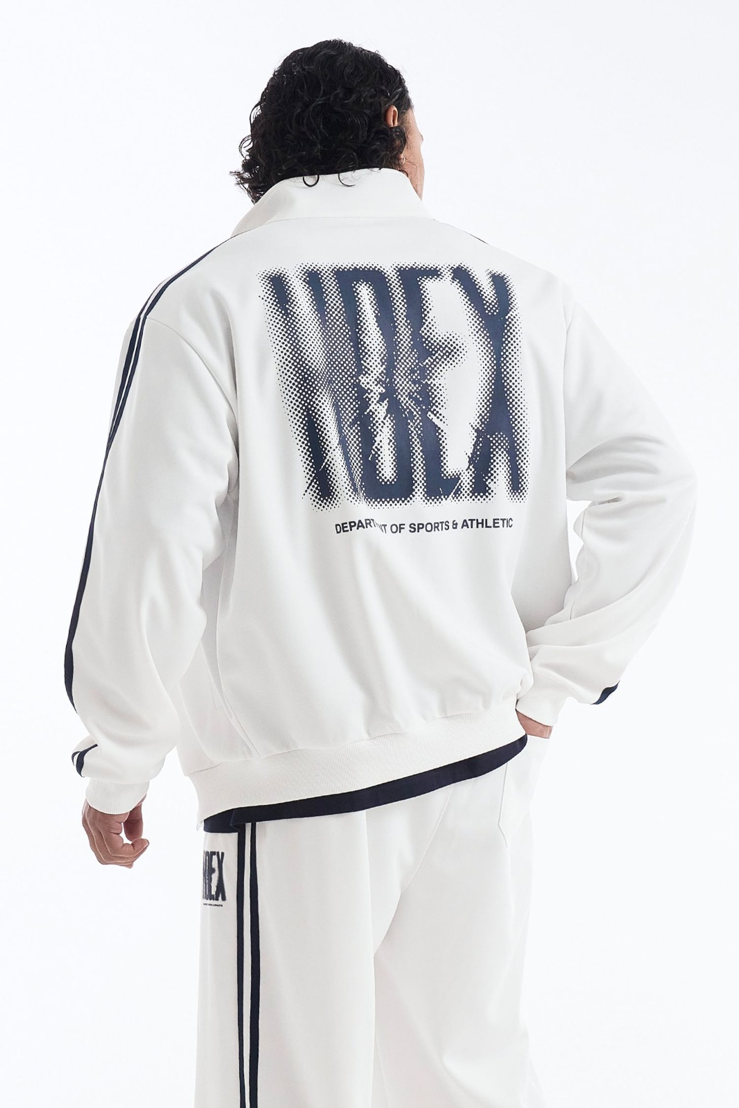 Crack Printed Track Jacket