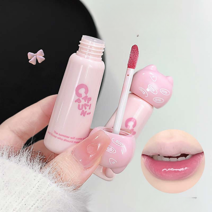 🐱 CAPYFUN Cute Cat Shimmer Lip Gloss – Гялалзсан уруулын глосс