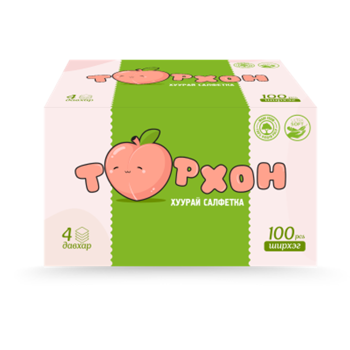 Сальфетка Тоорхон 100ш
