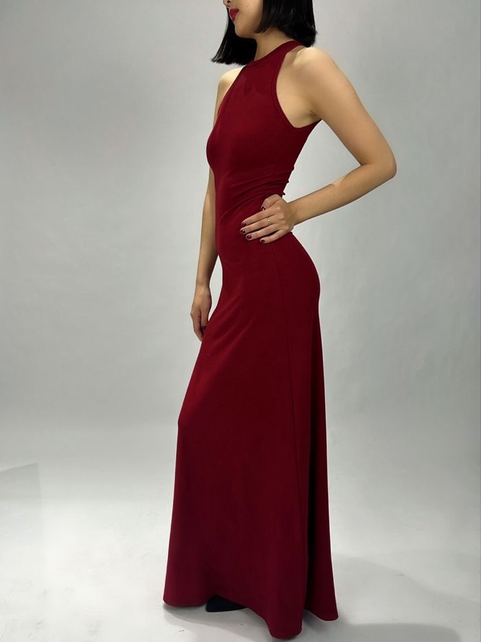 Halter neck maxi dress