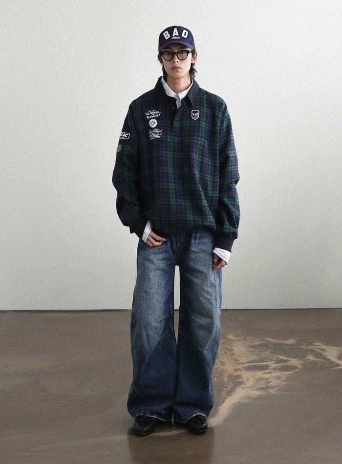 Classic Check Rugby Shirt - Green