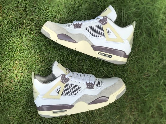 Air Jordan 4 Retro Medium Grey Cream Brown