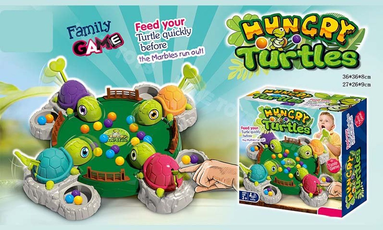 Hungry turtles