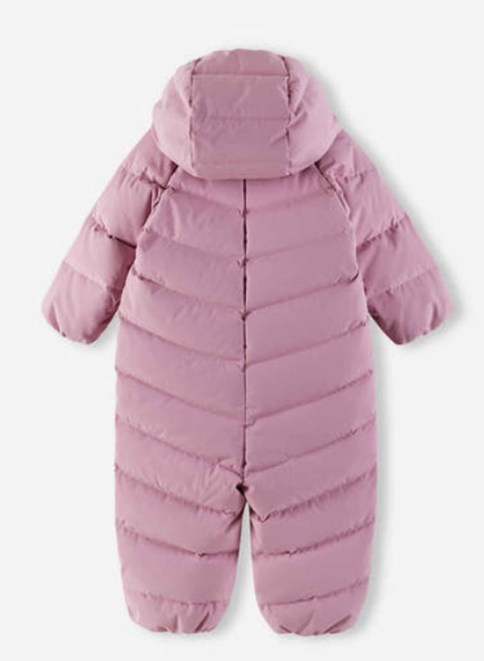 Down overall, Tilkkanen Grey Pink,62/68 cm