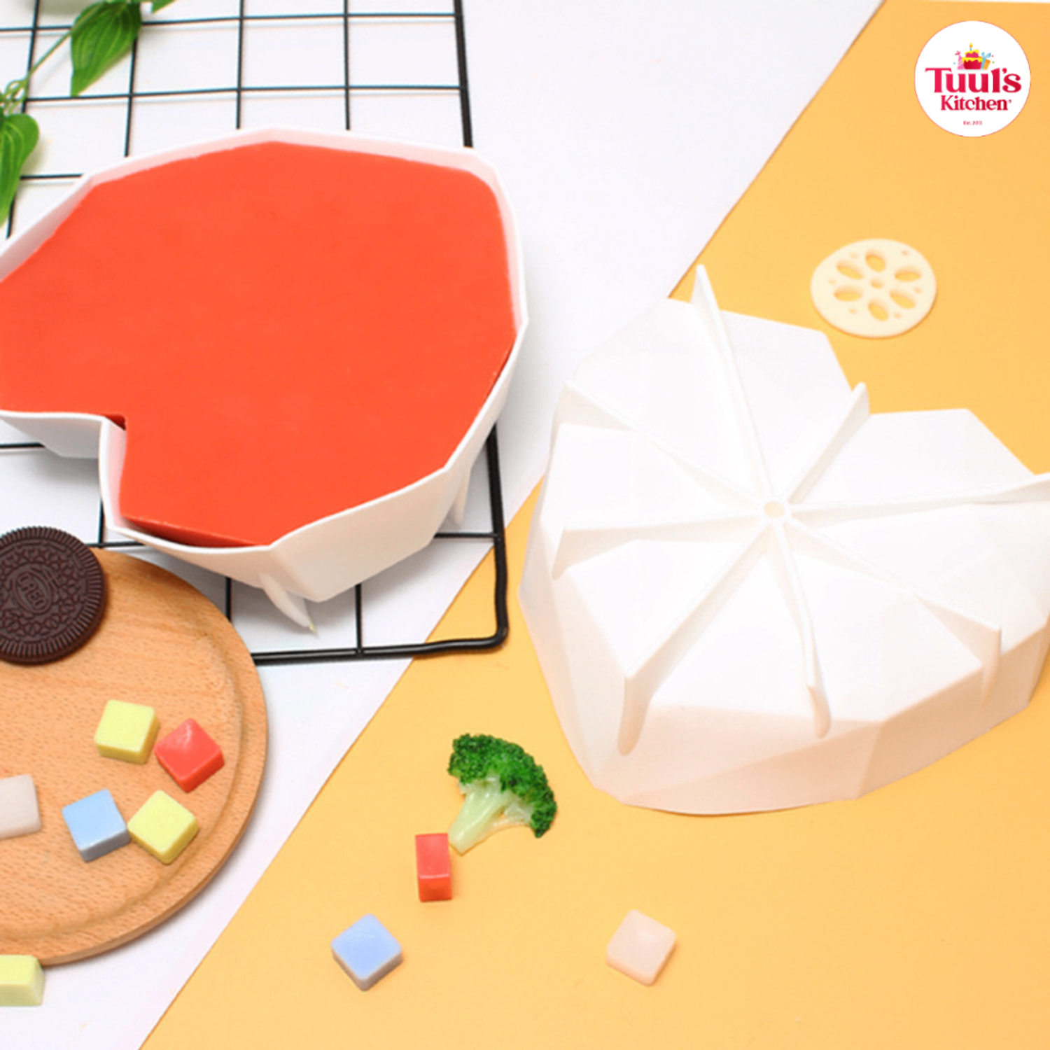 Мүссний силикон талсттай зүрхэн хэв