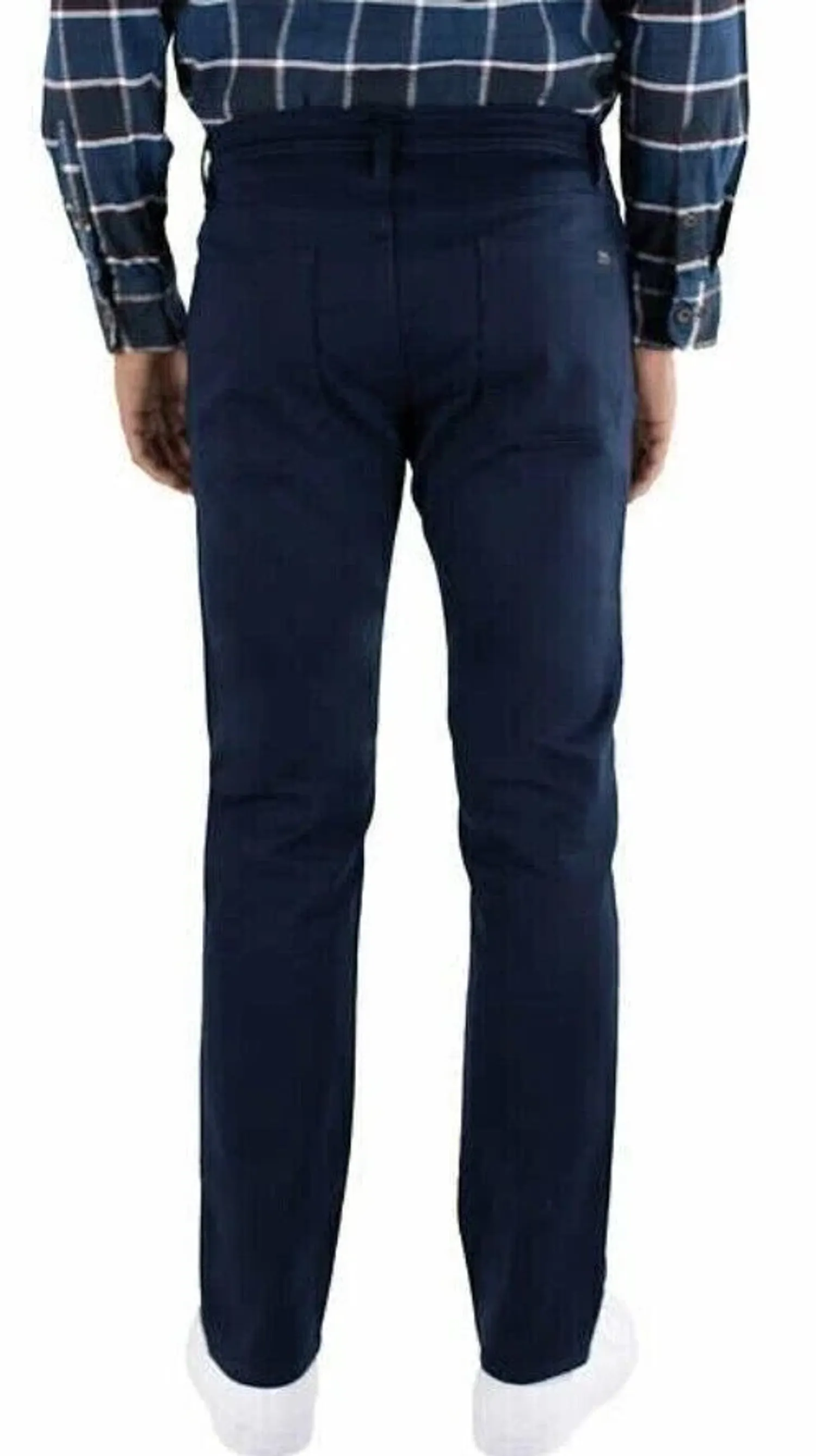 Jachs Men’s 5 Pocket Pant Straight Fit Stretch Blue, Size 42x30