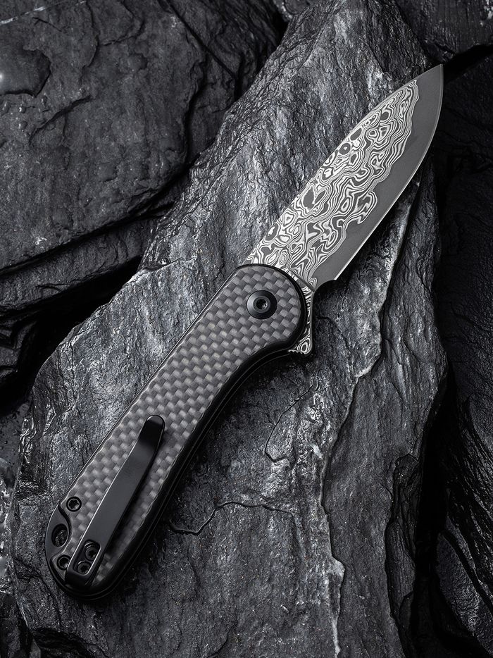 Civivi Elementum II Button Lock G10 Damascus