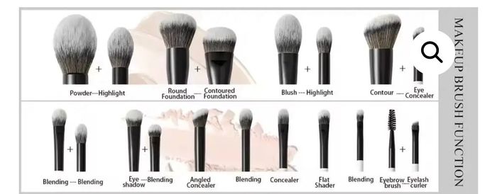 BEILI 18-in-12 Makeup Brush Set