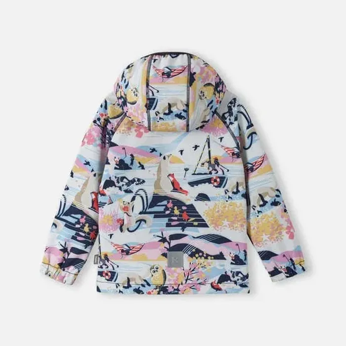 Softshell jacket, Vantti, floral pink
