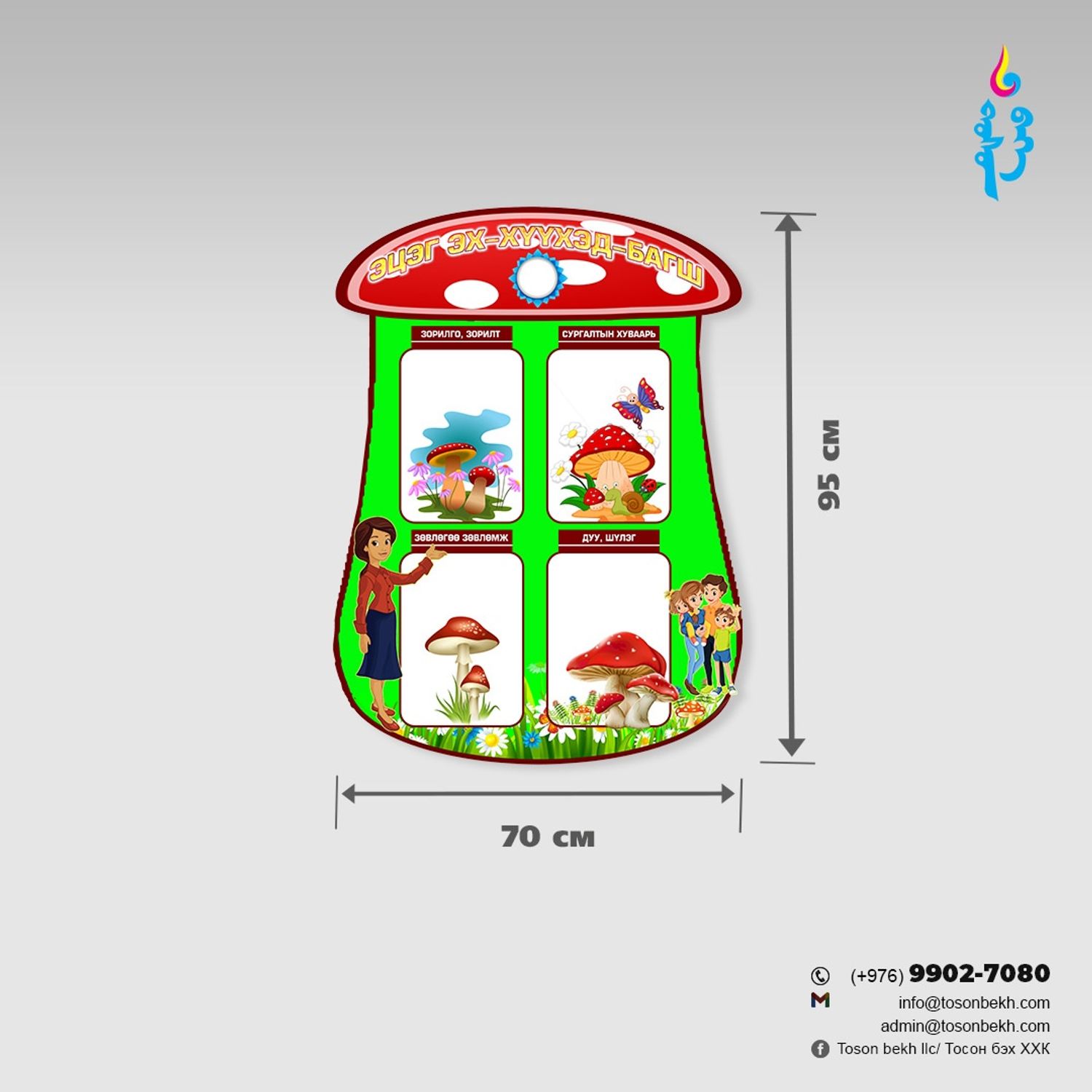 Эцэг эх, хүүхэд, багш самбар