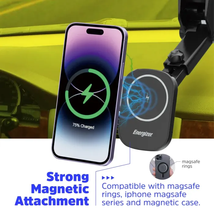 15W Magnetic Wireless Car Charger for Phones