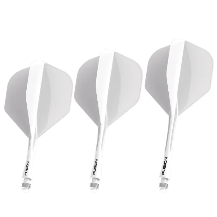 WINMAU Fusion #2 Integrated Flight & Shaft - White