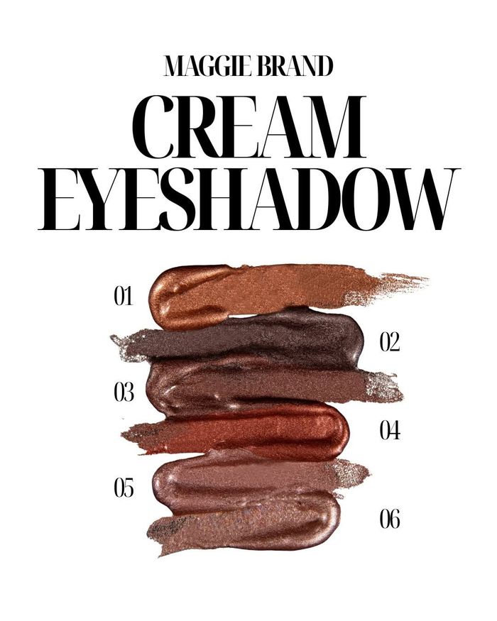 MAGGIE BRAND CREAM EYESHADOW 6 COLOR