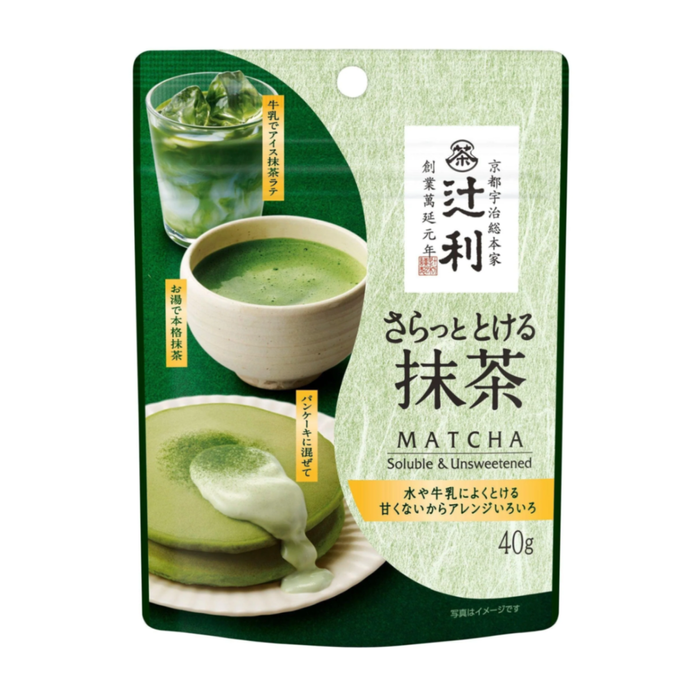 Матча нунтаг/ Tsujiri Soluble Unsweetened Matcha Green Tea Powder 40g
