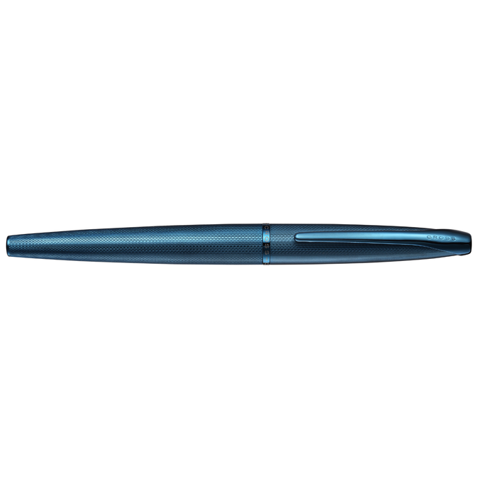 ATX® Sandblasted Dark Blue Stainless Steel Medium Nib Fountain Pen