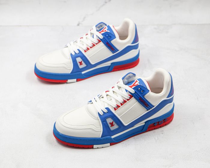 Louis Vuitton Trainers 'White/ blue/ red' 