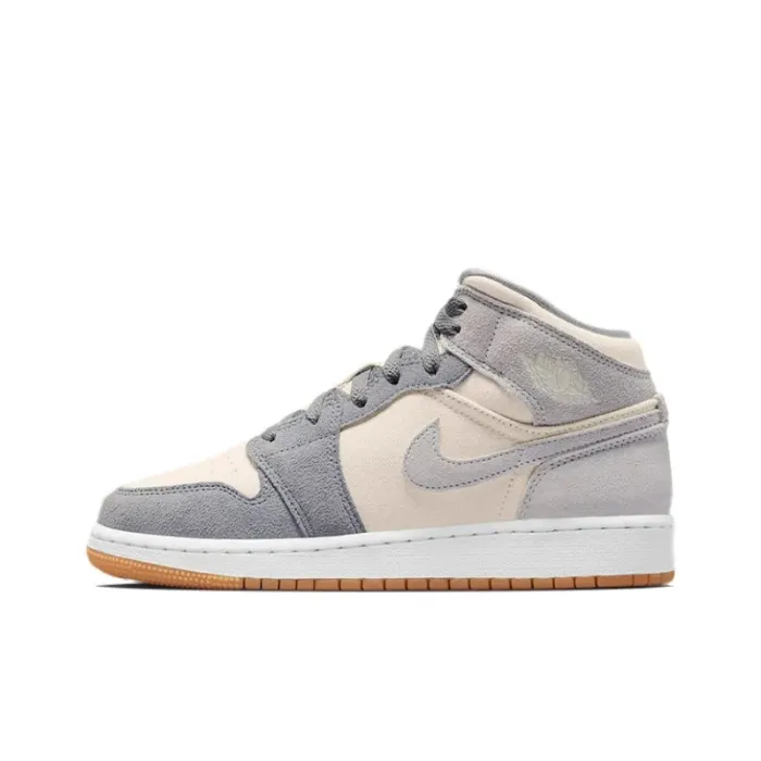 Jordan 1 Mid SE Coconut Milk Particle Grey GS