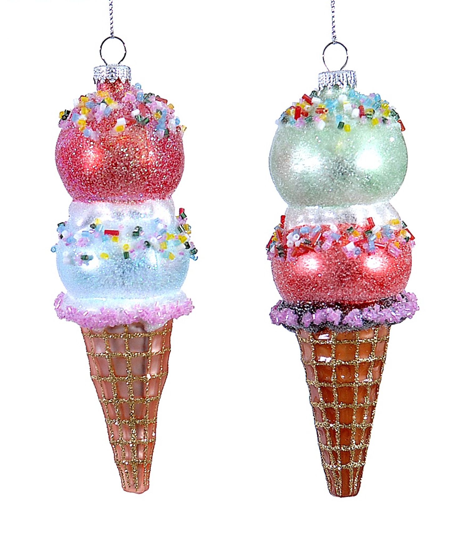  Glass ice cream cone