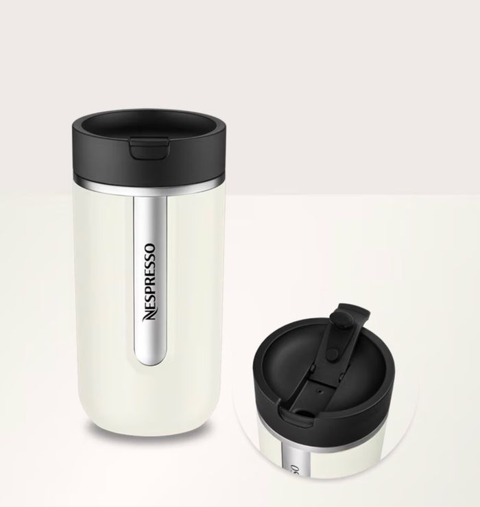 Travel mug-Vanilla white