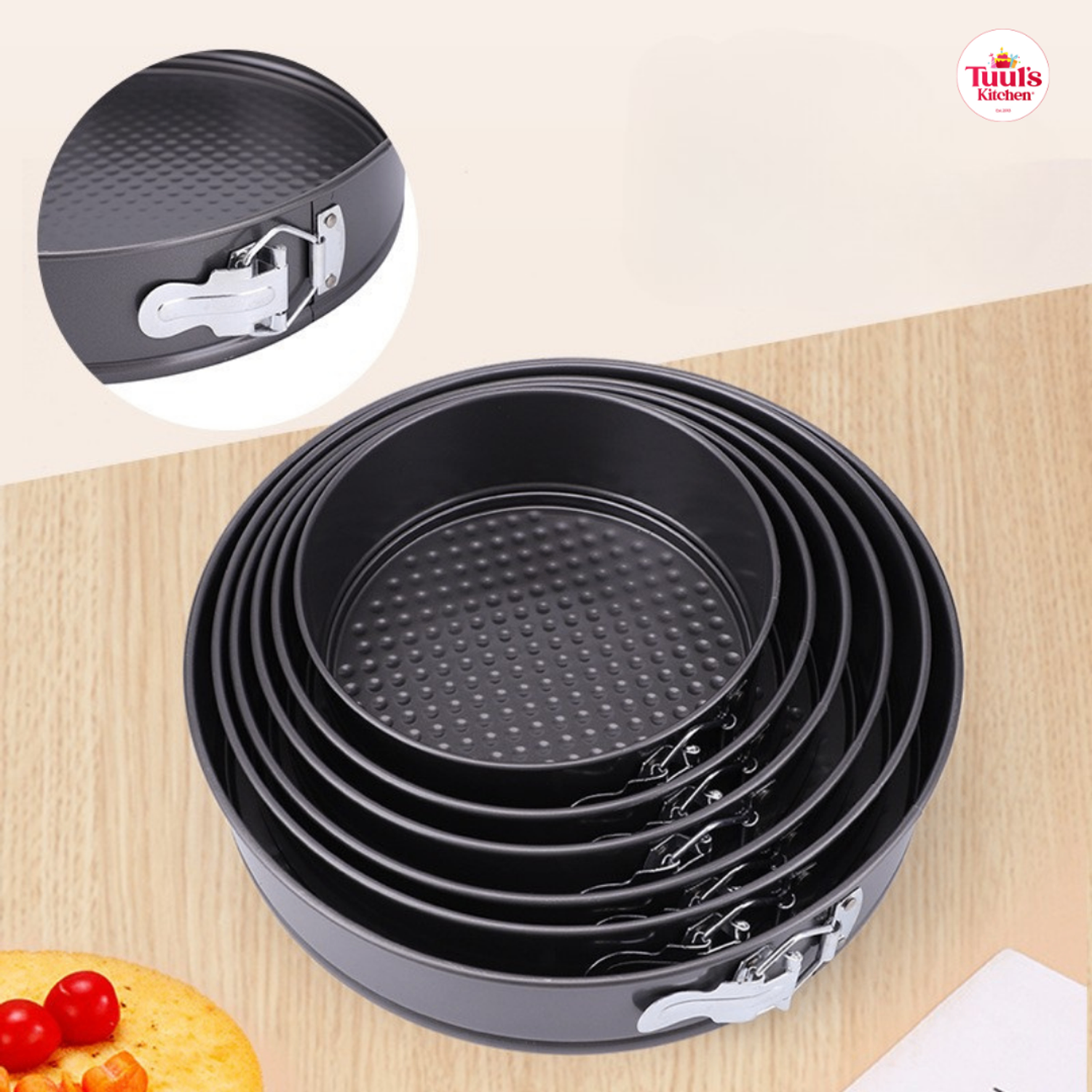 Бялууны төмөр хэв дугуй (салдаг,түгжээтэй)