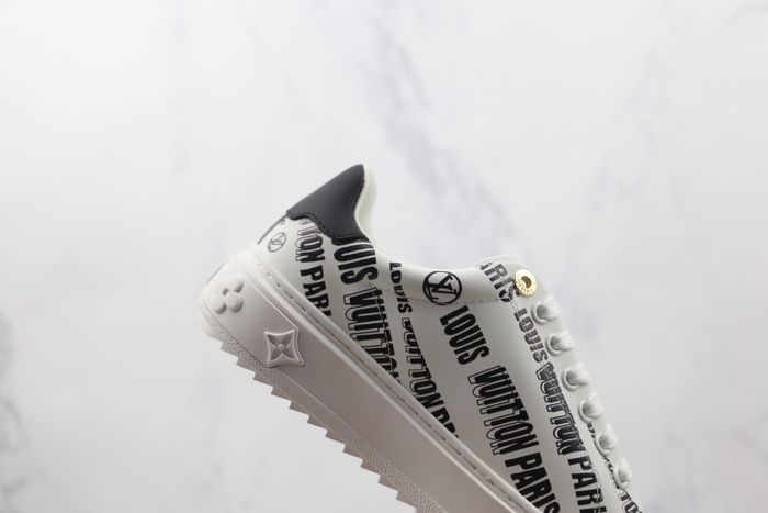 Louis Vuitton Squad Low Allover Print Graphic Signature Leather Black White