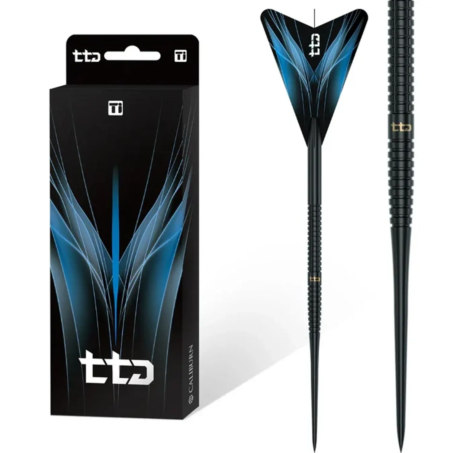 CALIBURN TTD Darts - Complete Titanium Dart - T1 - Black