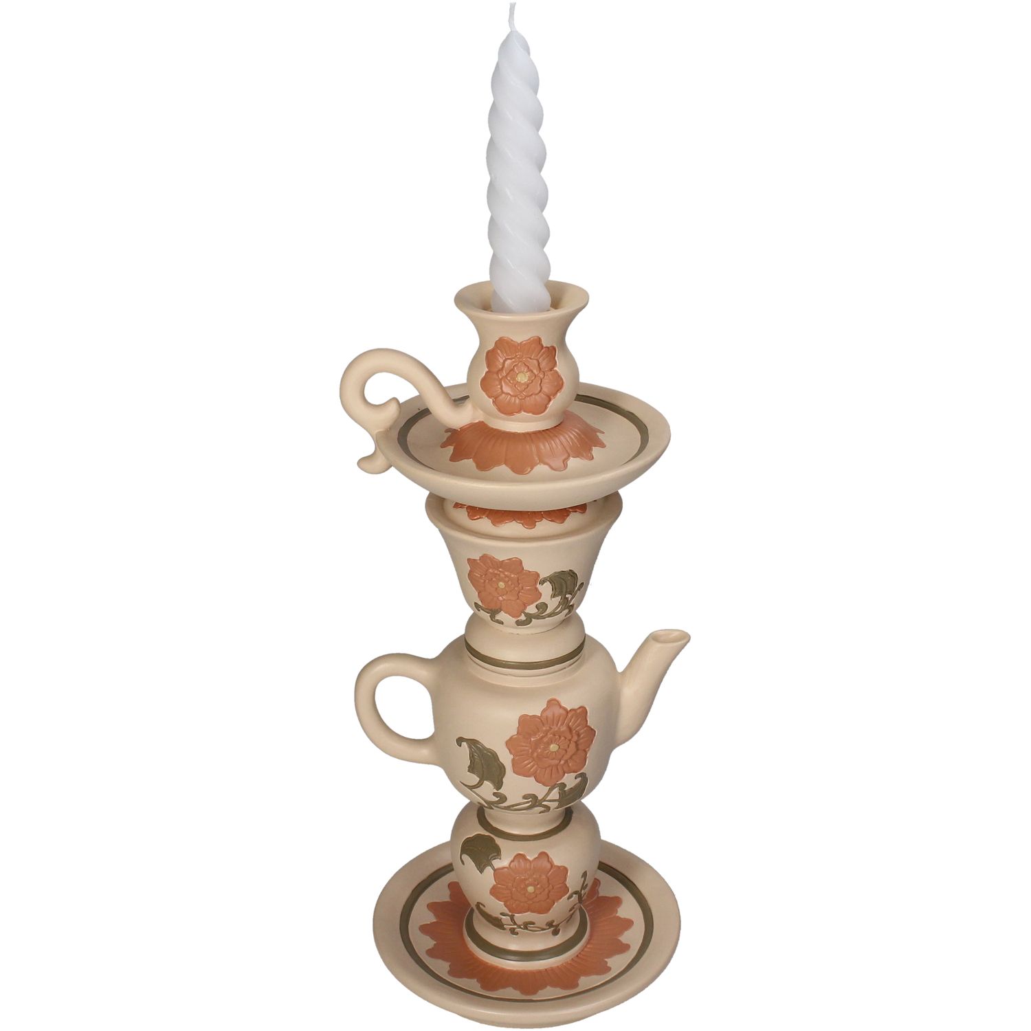 Гүц хийцтэй лааны суурь 15.2x14.8x33.5cm

