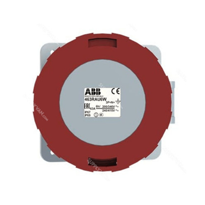 Хүчний розетка 463RAU6W ABB 3P+N+E 63A IP67 Industrial Socket 2CMA167464R1000