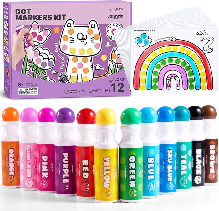 Dot Markers Kit 12- Цэгэн фломастерын багц 12ш 