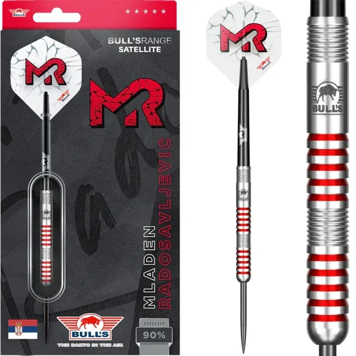 BULL'S Mladen Radosavljevic Darts - Steel Tip - 90% Tungsten