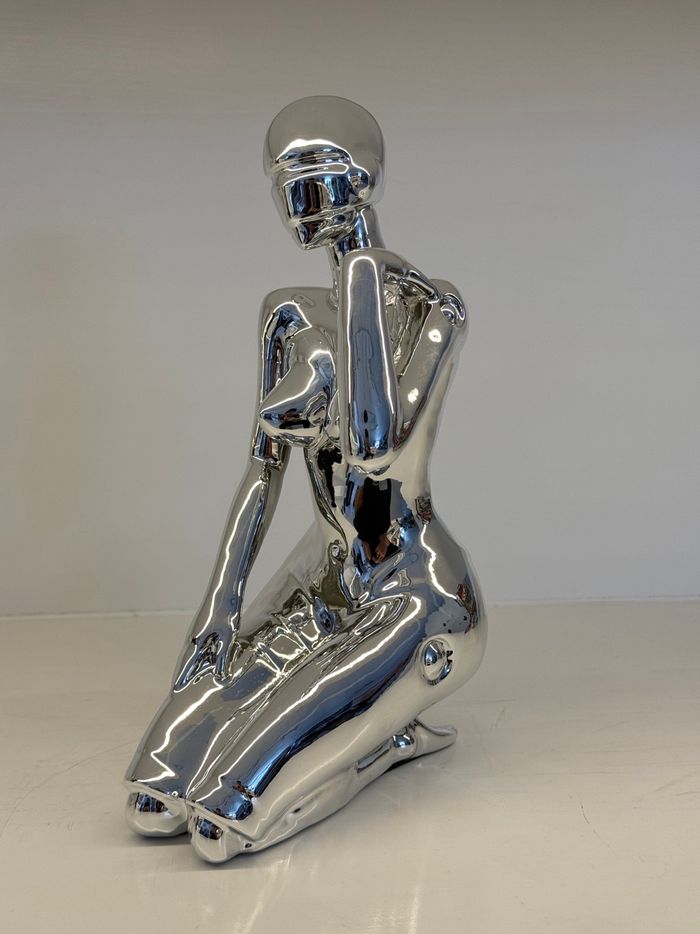 Metallic Abstract Figurine