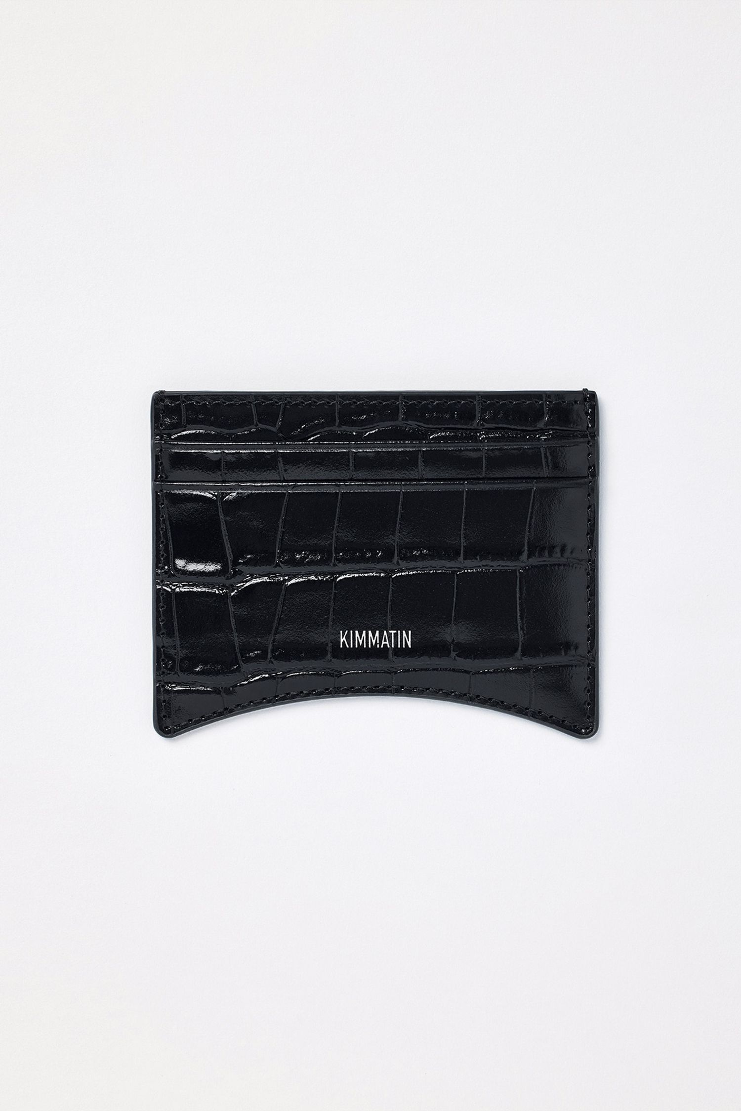 ARCH SHAPE CARD WALLET IN BLACK