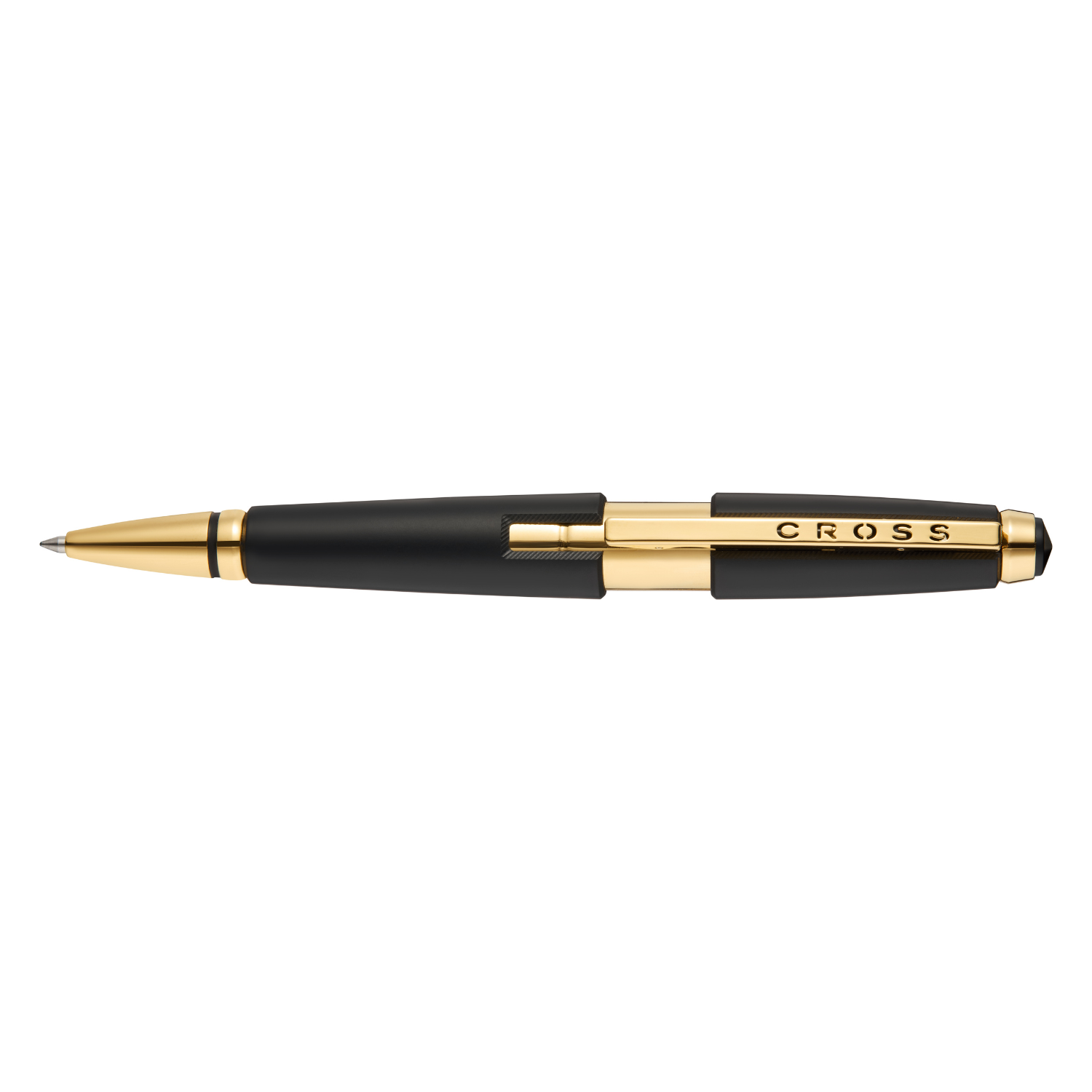 Edge™ Matte Black Lacquer with Gold PVD Appointments Selectip® Rollerball Pen