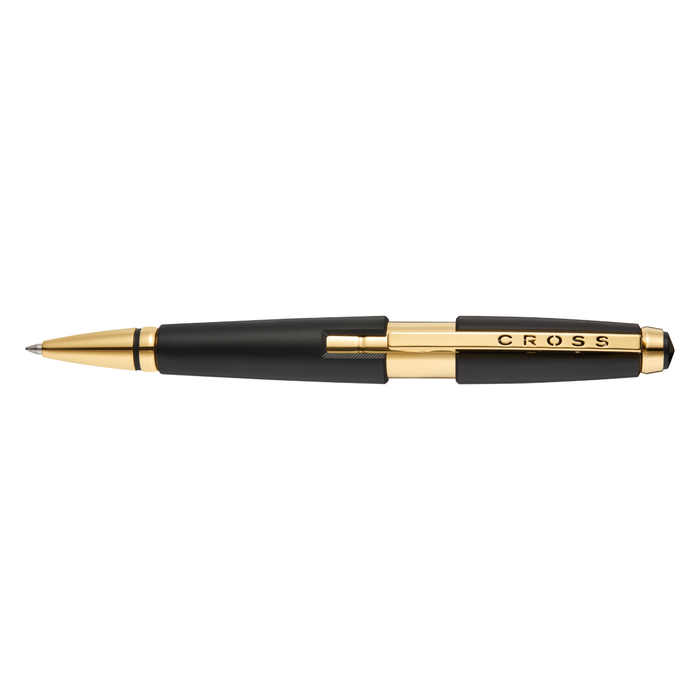 Edge™ Matte Black Lacquer with Gold PVD Appointments Selectip® Rollerball Pen