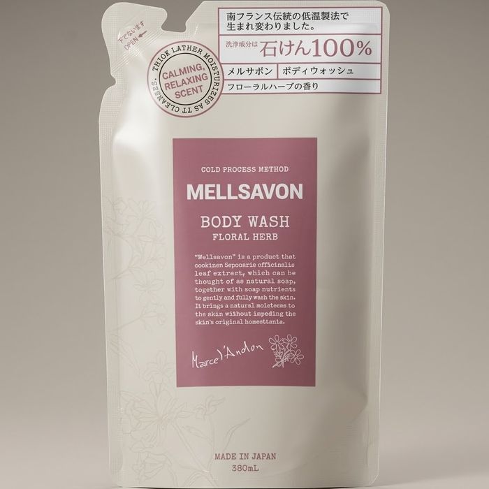 MELLSAVON биеийн шингэн саван, нөөц сав 380 мл (Floral Herb)