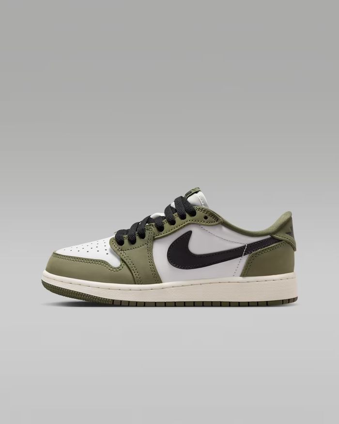 Air Jordan 1 Retro Low 'Medium Olive and Summit White
