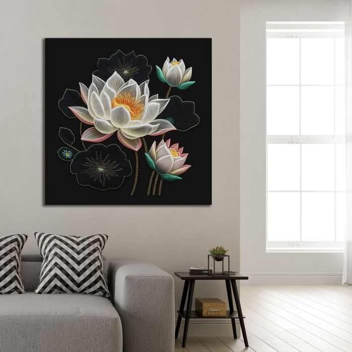 Цагаан бадамлянхуа цэцэг - дижитал дүрслэл