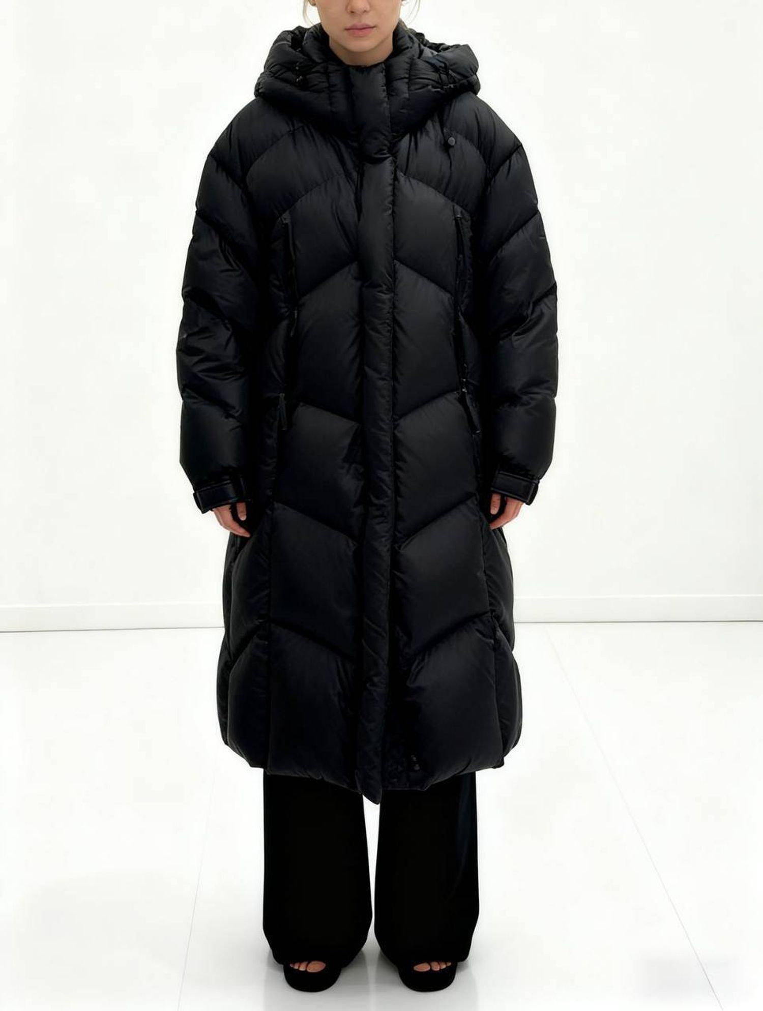 Урт оверсайз 90% галууны сөдөн пальто