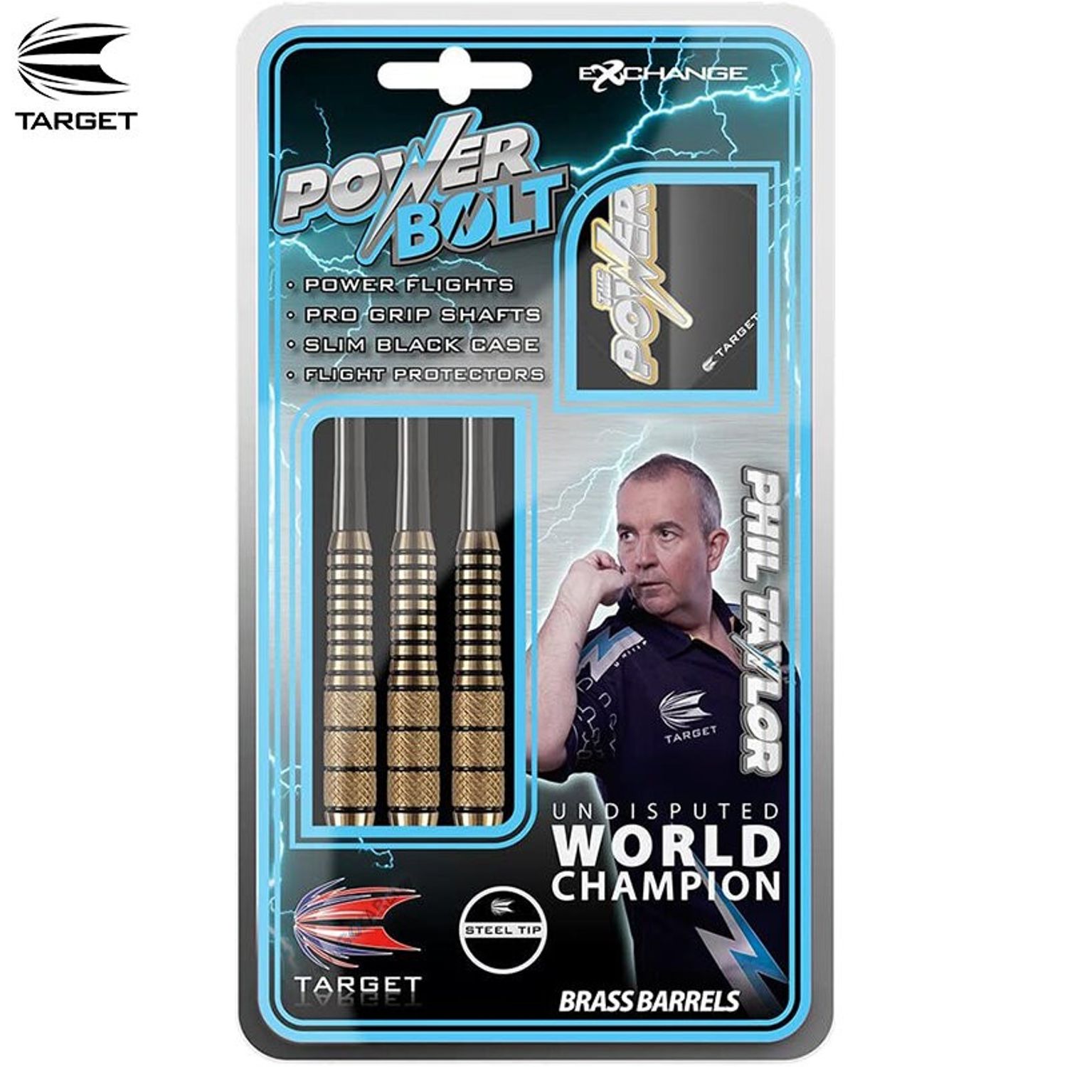 TARGET Phil Taylor Power Bolt - Steel Tip - Brass