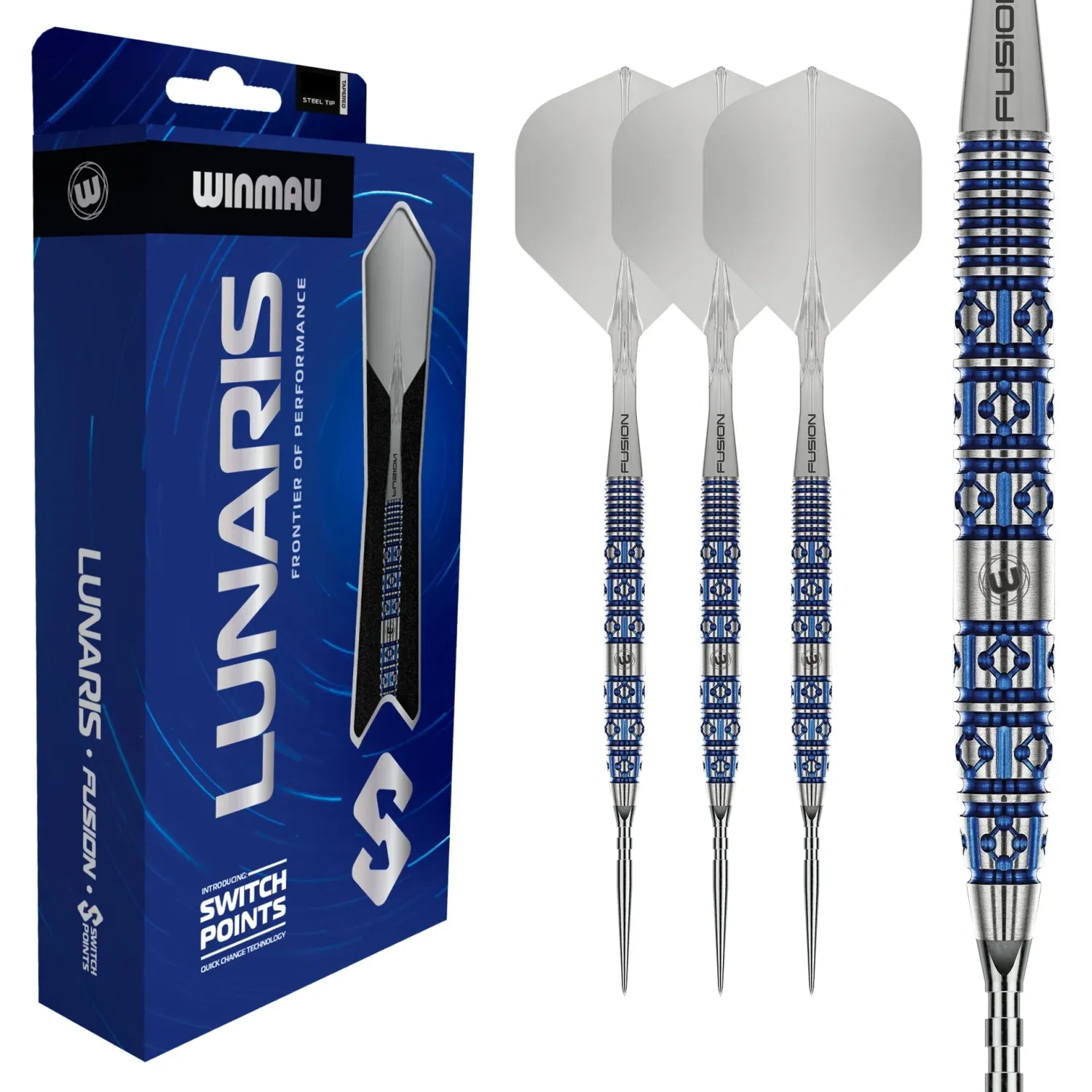 Winmau LUNARIS Switch Point Darts - Tapered Steel Tip