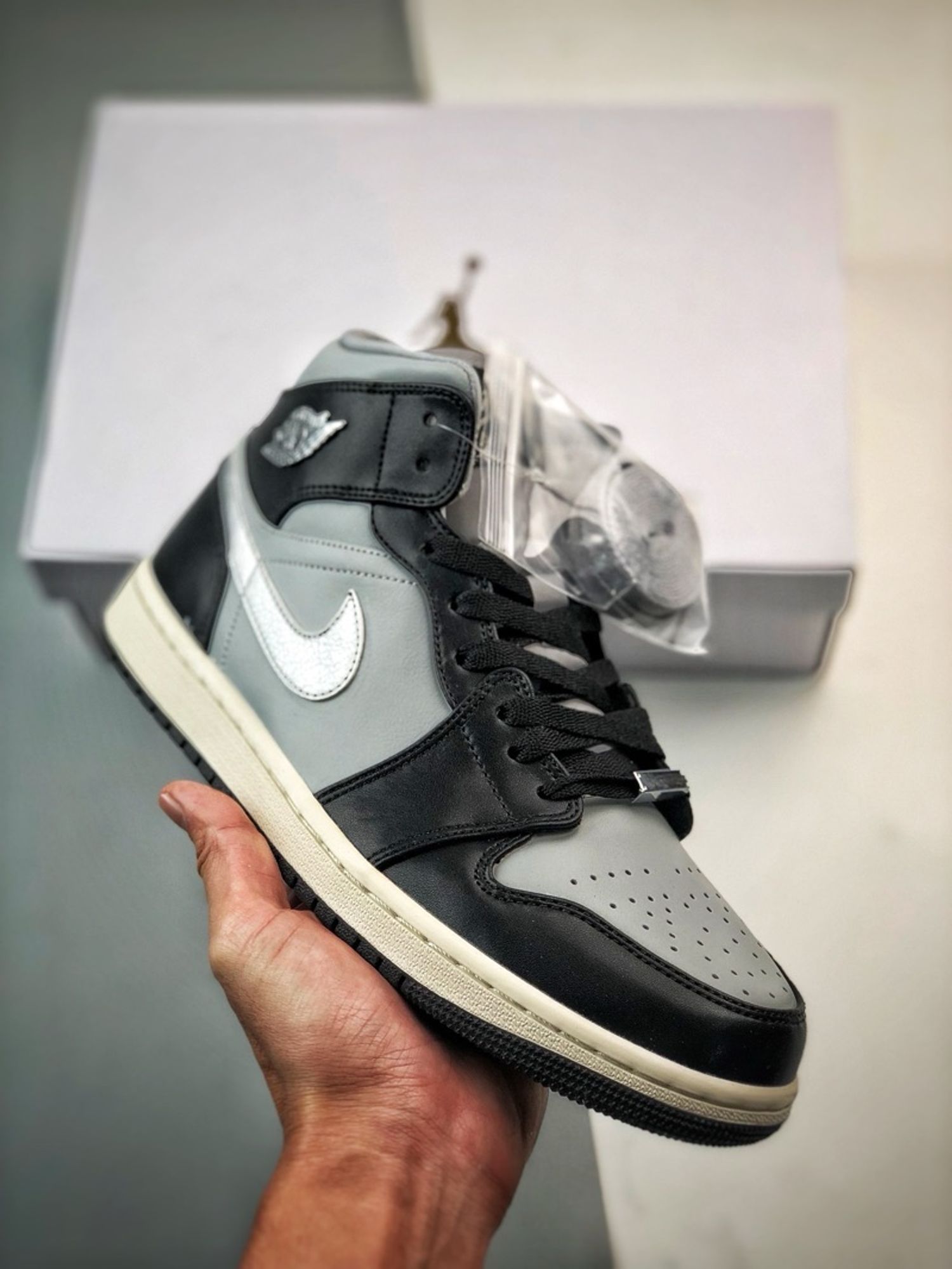 Air Jordan 1 Mid “Black Chrome”