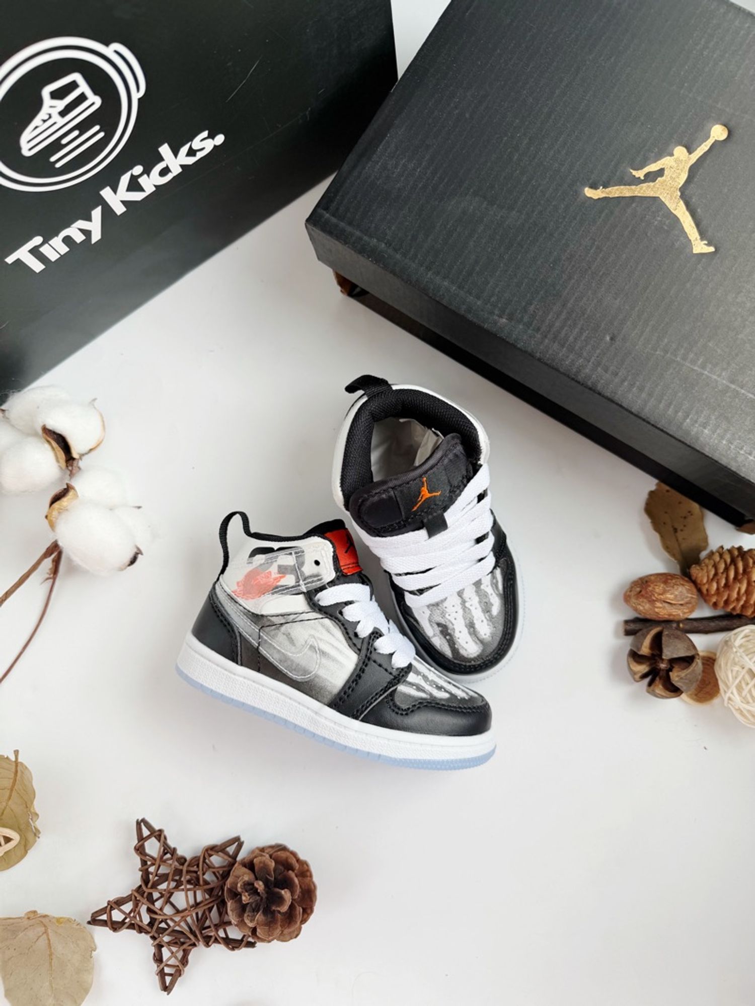 Air Jordan 1 Mid Skeleton Black