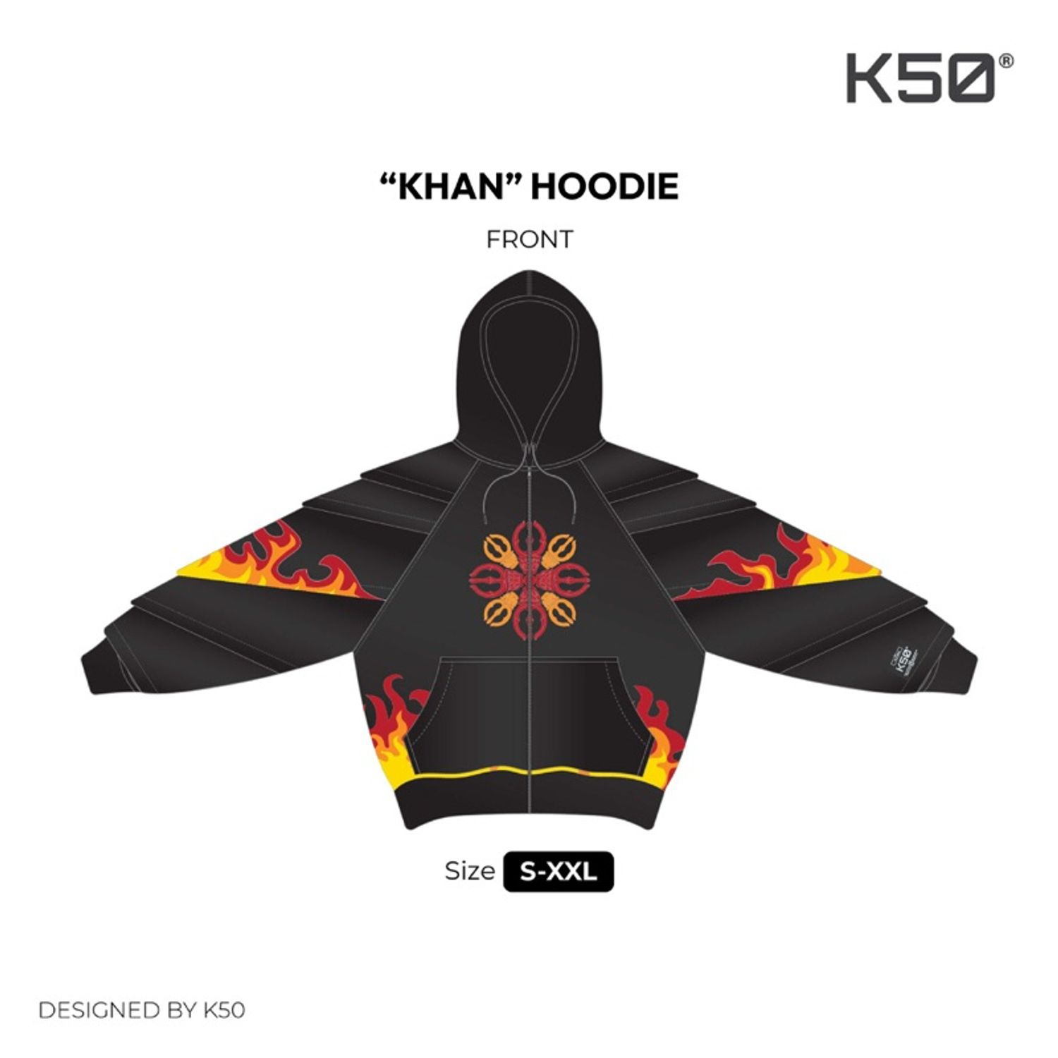 Khan Zip-Up Hoodie