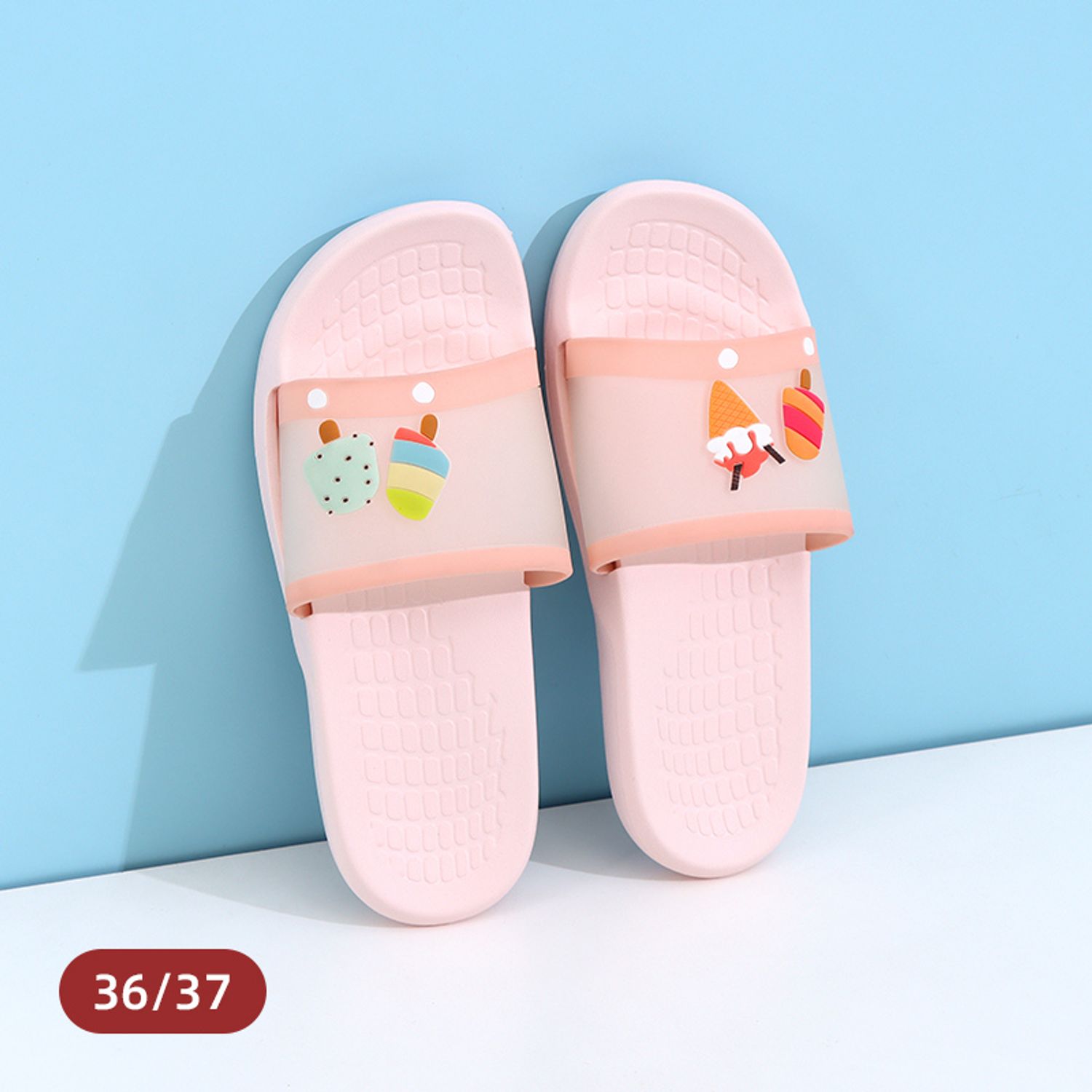 (36/37) Ice Cream Slide Slippers for Ladies