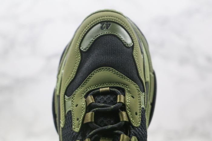 Balenciaga Triple S Dark Green Black