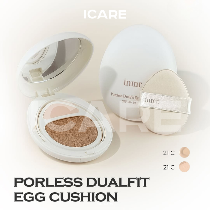 inmr. Poreless Dual Fit Egg Cushion (SPF50+ PA+++)