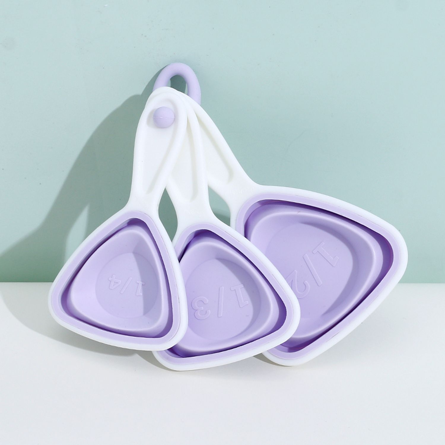 Foldable Measuring Cup 3 PCS/Set (Purple)