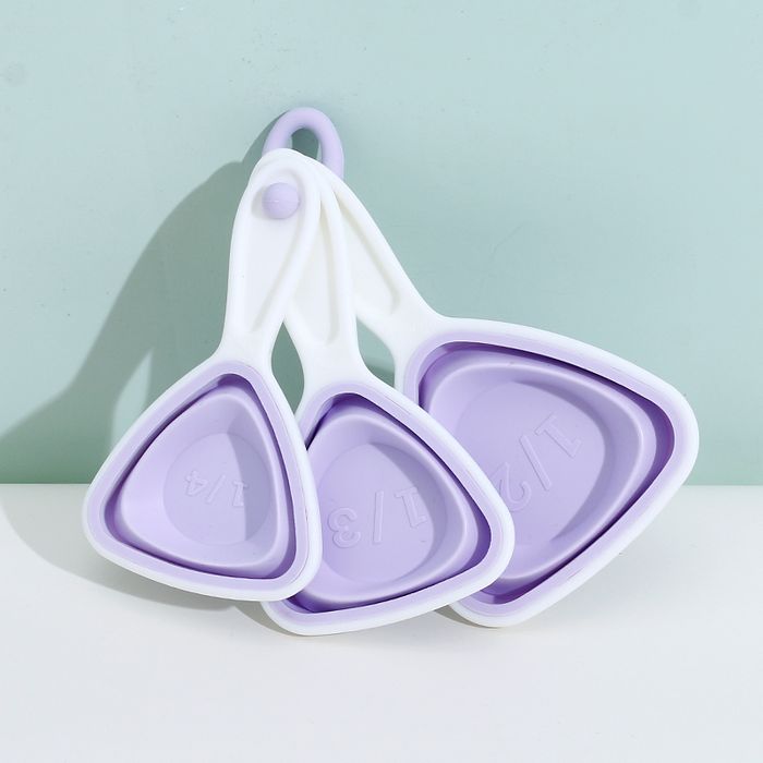 Foldable Measuring Cup 3 PCS/Set (Purple)