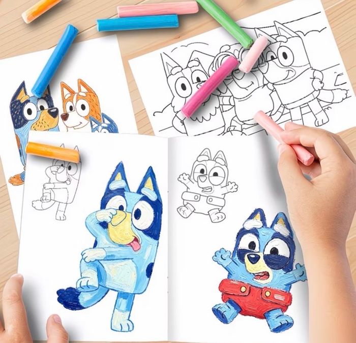 Bluey- Colouring book (6 books)